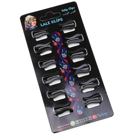 Black Tulip Figured Scarf and Shawl Clip 12 pcs Black Tulip Figured Scarf and Shawl Clip 12 pcs