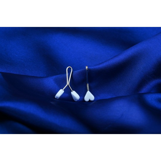 100 Pieces of Heart White Scarf and Shawl Clips 100 Pieces of Heart White Scarf and Shawl Clips