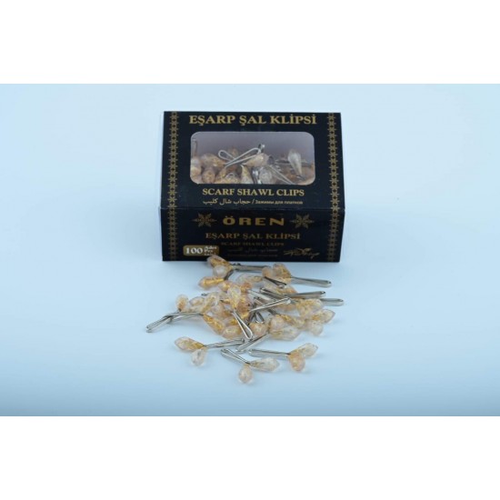Barley Model Gold 100 Pieces Scarf and Shawl Clips Barley Model Gold 100 Pieces Scarf and Shawl Clips