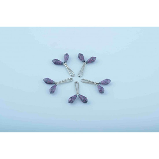 100 Pieces of Barley Model Purple Scarf and Shawl Clips 100 Pieces of Barley Model Purple Scarf and Shawl Clips