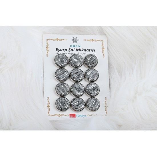 18mm Hematite Color 12 Magnets 18mm Hematite Color 12 Magnets