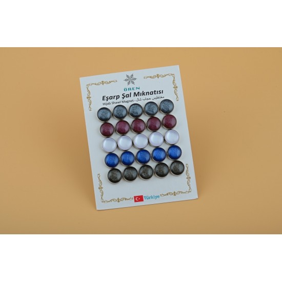 12mm Pearlescent 25 Piece Magnets 12mm Pearlescent 25 Piece Magnets