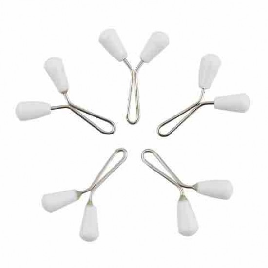 White Drop Scarf Shawl Buckle 12 pieces