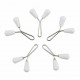 White Drop Scarf Shawl Buckle 12 pieces