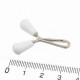 White Drop Scarf Shawl Buckle 12 pieces