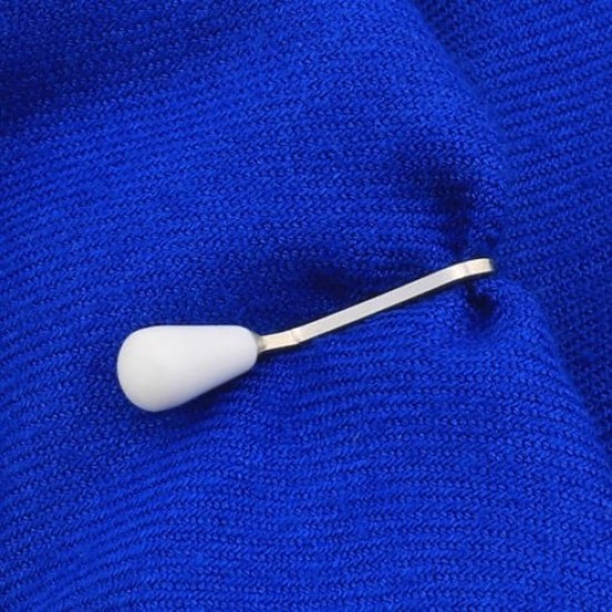 White Drop Scarf Shawl Buckle 12 pieces