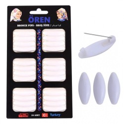 Plastic Hook Scarf and Shawl Needle White ( 24 pcs ) Plastic Hook Scarf and Shawl Needle White ( 24 pcs )