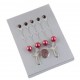 Scarf Accessory Set Pink 8 Pieces Scarf Accessory Set Pink 8 Pieces