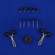 Scarf Accessories Set Black 8 Pieces Scarf Accessories Set Black 8 Pieces