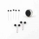 Scarf Accessories Set Black 8 Pieces Scarf Accessories Set Black 8 Pieces