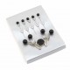Scarf Accessories Set Black 8 Pieces Scarf Accessories Set Black 8 Pieces