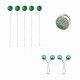 Scarf and Shawl Jewelry Set Green 8 Pieces Scarf and Shawl Jewelry Set Green 8 Pieces