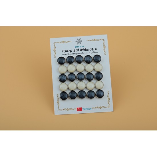 12mm Magnet Pearlescent 25 Pieces 12mm Magnet Pearlescent 25 Pieces