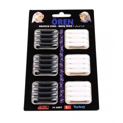 Plastic Hook Scarf and Shawl Needle Black and White Color ( 24 pcs ) Plastic Hook Scarf and Shawl Needle Black and White Color ( 24 pcs )