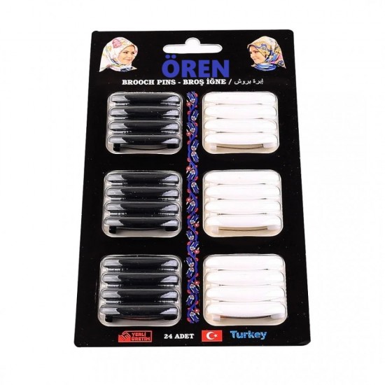 Plastic Hook Scarf and Shawl Needle Black and White Color ( 24 pcs ) Plastic Hook Scarf and Shawl Needle Black and White Color ( 24 pcs )
