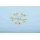 100pcs Gold Scarf and Shawl Clips