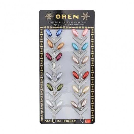 Mixed Color Barley Scarf Shawl Buckle 12 pcs Mixed Color Barley Scarf Shawl Buckle 12 pcs