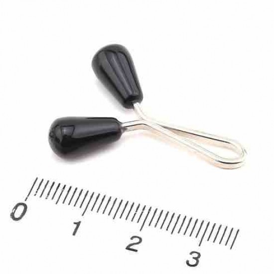 Black Drop Scarf Shawl Buckle 12 pieces