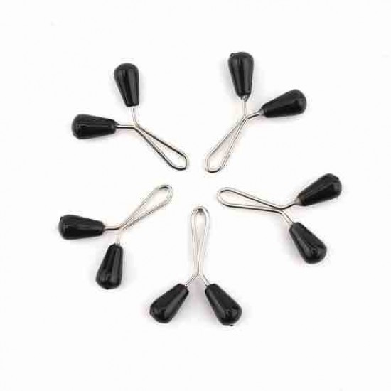 Black Drop Scarf Shawl Buckle 12 pieces