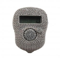 Silver zikir counter Rosary with Zircon Stone Silver zikir counter Rosary with Zircon Stone