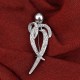Stone And Pearl Silver Color Brooch Stone And Pearl Silver Color Brooch