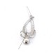 Stone And Pearl Silver Color Brooch Stone And Pearl Silver Color Brooch
