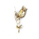 Crystal Stone Tulip Brooch Green Crystal Stone Tulip Brooch Green