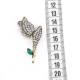 Crystal Stone Tulip Brooch Green Crystal Stone Tulip Brooch Green