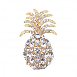 Gold color pineapple brooch