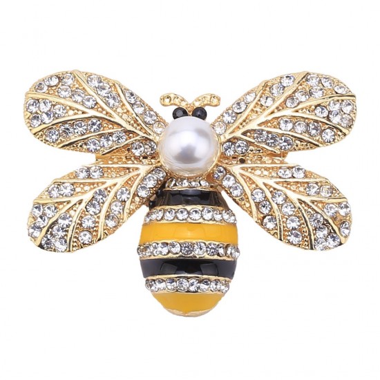 Gold color bee brooch Gold color bee brooch