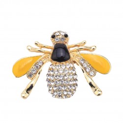Gold color bee brooch