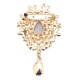Golden color motif brooch Golden color motif brooch