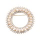 Gold color pearls sun brooch Gold color pearls sun brooch