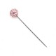 Crystal Stone Pink Scarf Needle 144 Pieces Wholesale