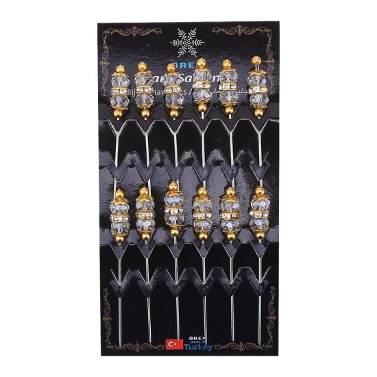 Crystal Stone Scarf Needle 12 Pieces Crystal Stone Scarf Needle 12 Pieces