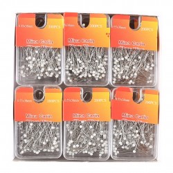 12 pack glass head bulk needle white colorful 2400pcs 12 pack glass head bulk needle white colorful 2400pcs