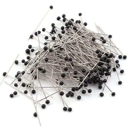 12 pack glass-headed bulk needle in black colored 2400pcs 12 pack glass-headed bulk needle in black colored 2400pcs